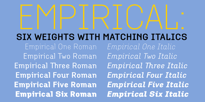 Empirical Font Family插图2