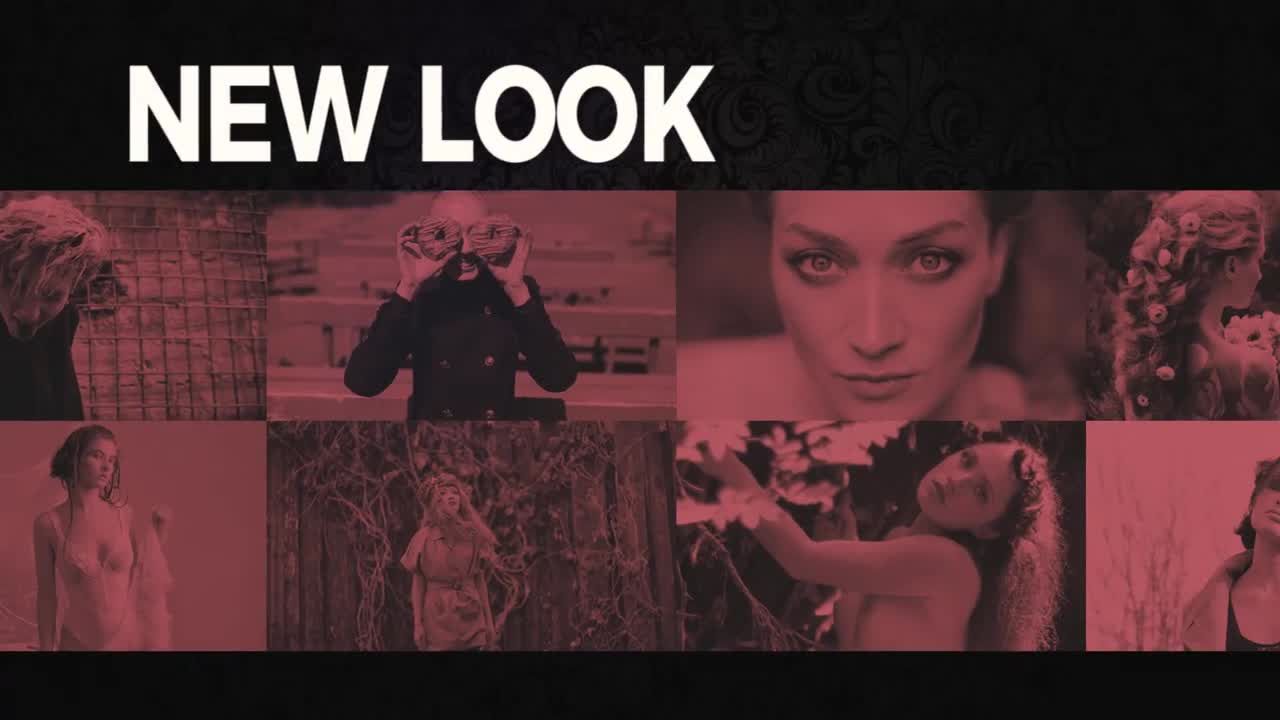 多帧照片幻灯片pr幻灯片现代模板