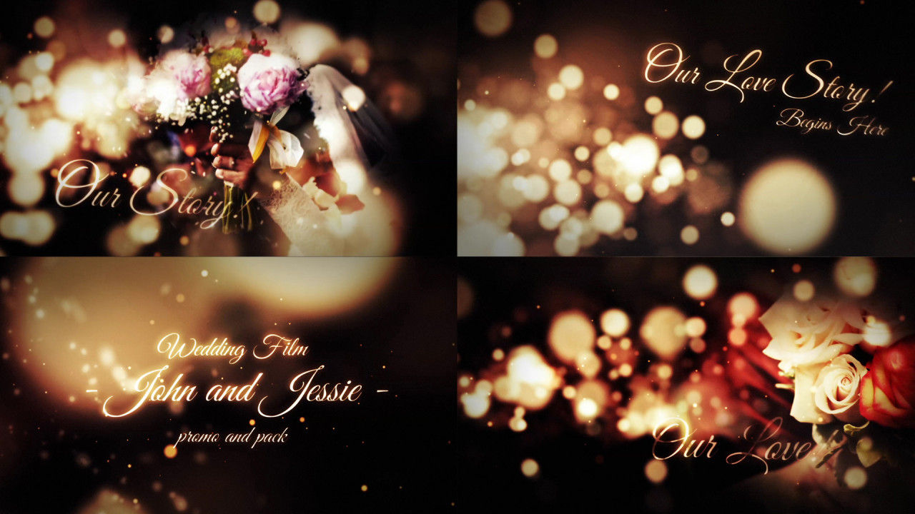 爱情故事浪漫婚礼素材库精选AE模板