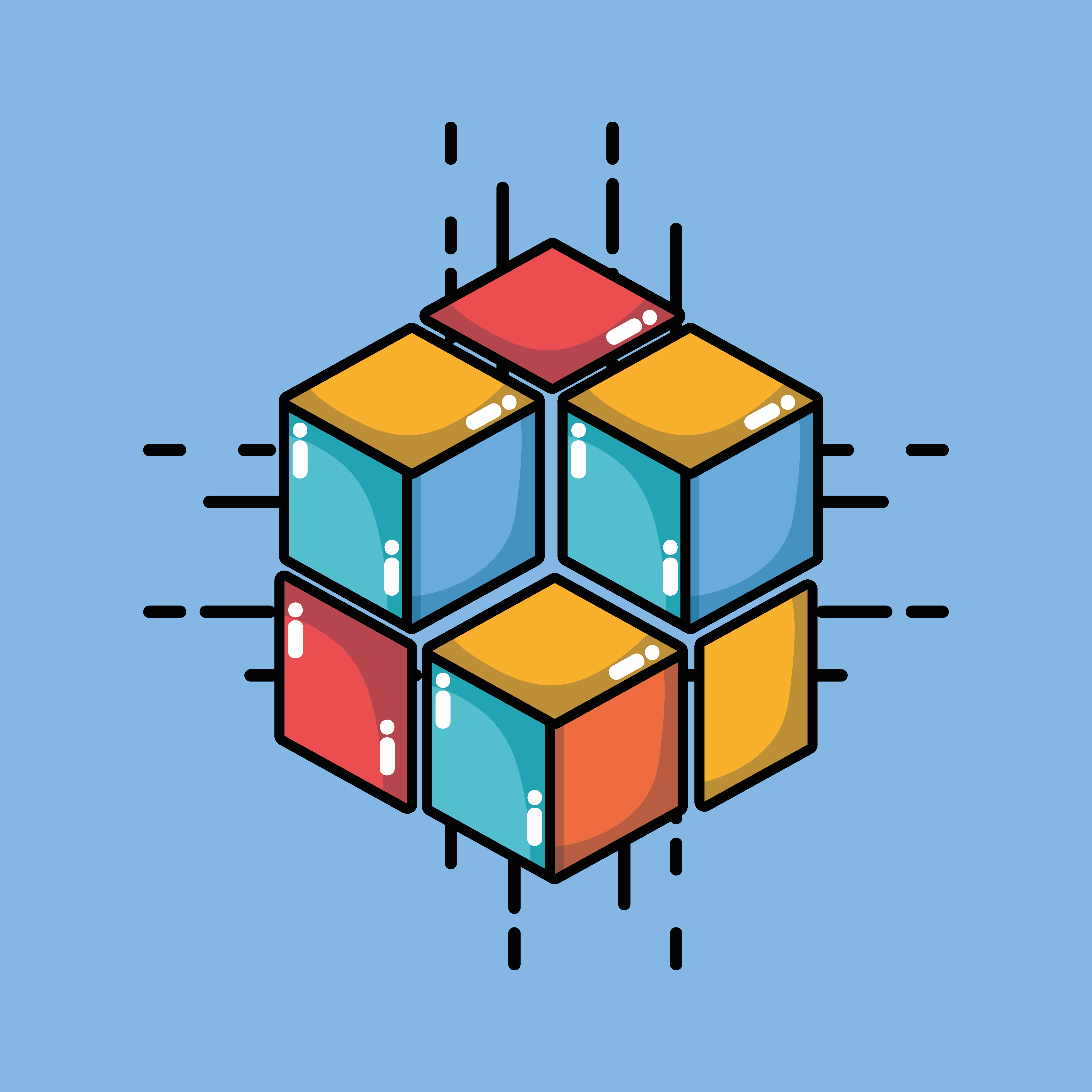 特别企划——“区块链”主题设计素材：图标、背景&图表（一）插图(3)