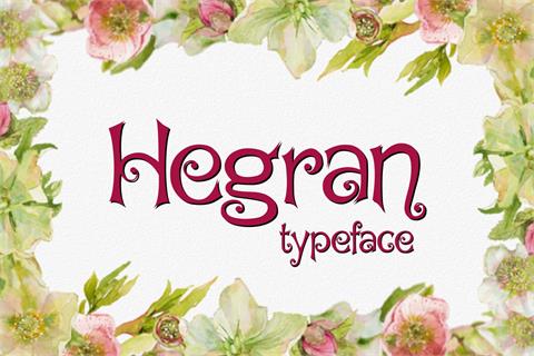 Hegran font素材之家精选英文字体