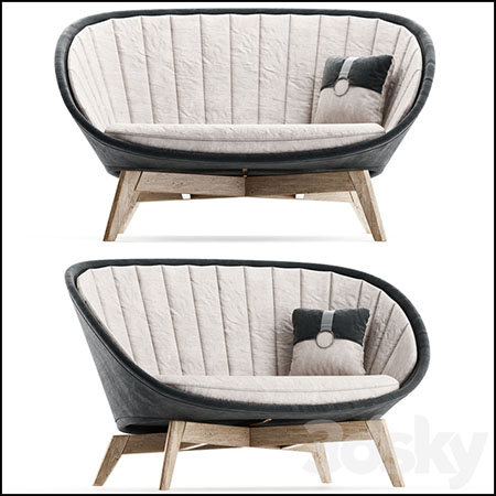 半弧形室内休闲沙发素材之家精选3D模型