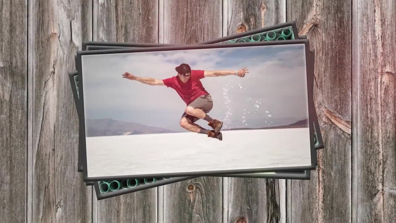 pr积极乐观的照片幻灯片模板