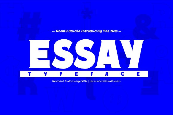 Essay Font Family素材之家精选英文字体