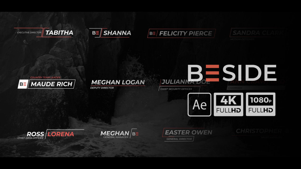 12个很酷的动画下三分之一素材库精选AE模板