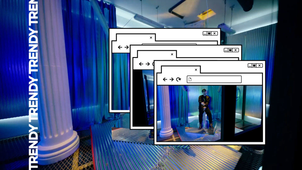 流行时尚动态视频和全屏文字徽标展示素材库精选pr模板