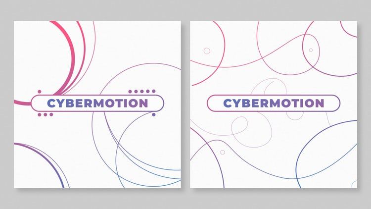 正方形最小标题动画效果ae模板