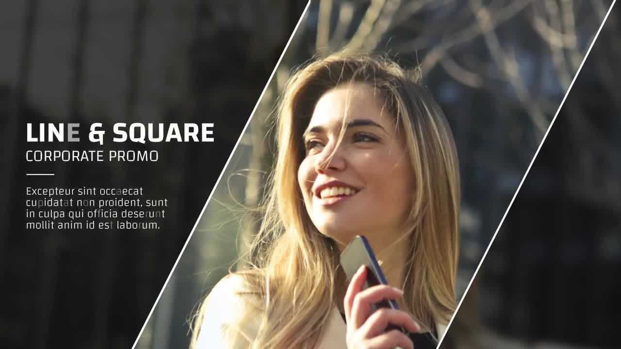 现代简约的广场企业宣传素材库精选AE模板