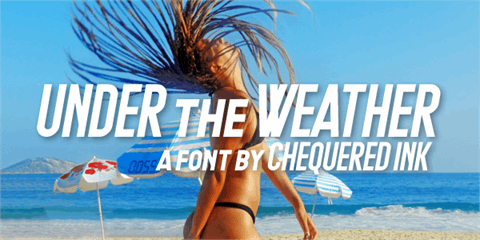 Under the Weather font素材之家精选英文字体