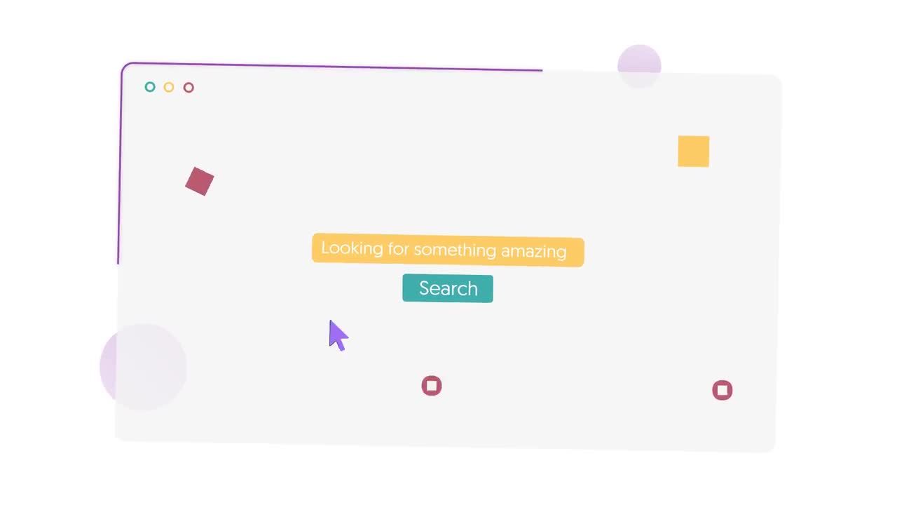 网络搜索徽标框商业促销动画素材库精选AE模板