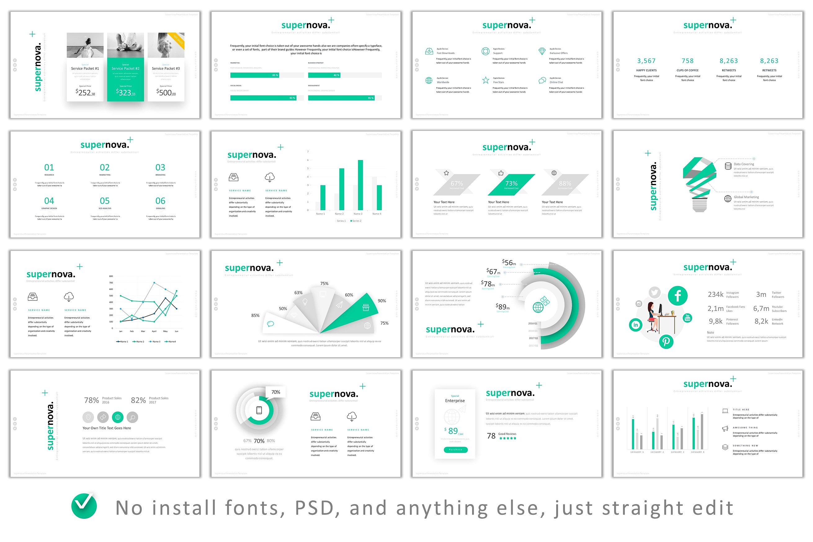 产品展示市场营销策划超新星Powerpoint模版 Supernova Powerpoint插图(6)
