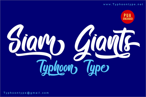 Siam Giants – Personal Use font素材之家精选英文字体