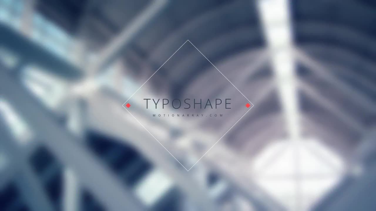 7个独特的Typoshape排版标题素材库精选AE模板