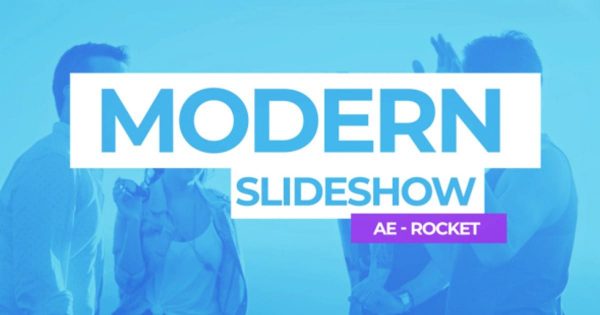 简约现代时尚风格幻灯片视频剪辑素材库精选AE模板 Modern Slideshow