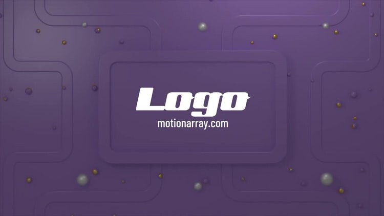 简单创意的3D徽标展示素材库精选AE模板