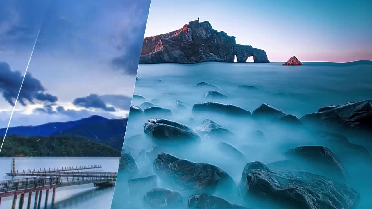 激发兴趣的创意户外景观幻灯片素材库精选AE模板