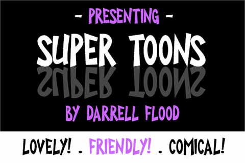 Super Toons font素材之家精选英文字体