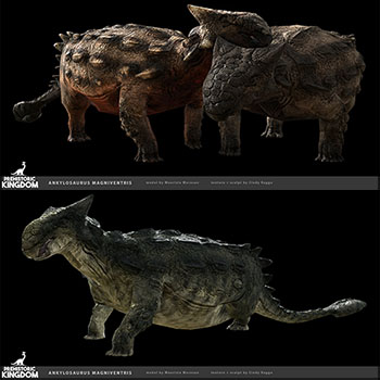 白垩纪晚期恐龙甲龙素材之家精选3D模型