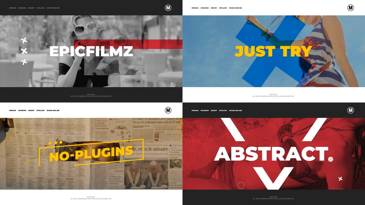 时尚简洁促销活动素材库精选AE模板