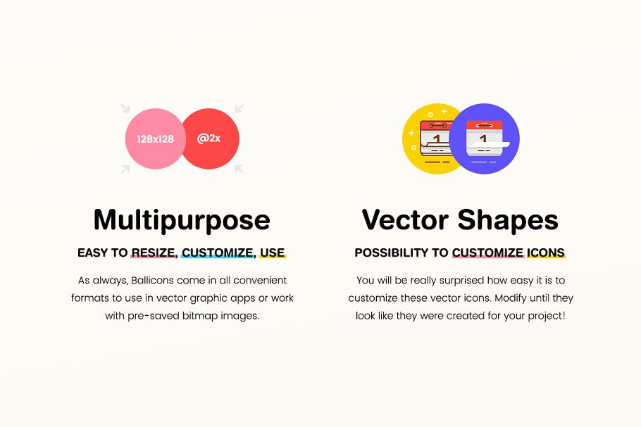 250枚创意多彩图标合集 Ballicons 3 Icon Pack插图(5)