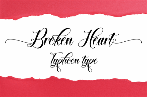 Broken Heart font素材之家精选英文字体
