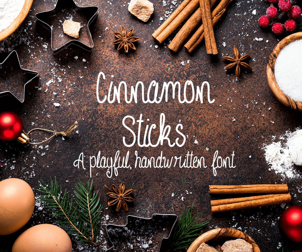 Cinnamon Sticks Font素材之家精选英文字体