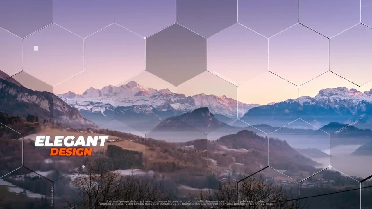 简洁文本动画照片现代过渡素材库精选AE模板