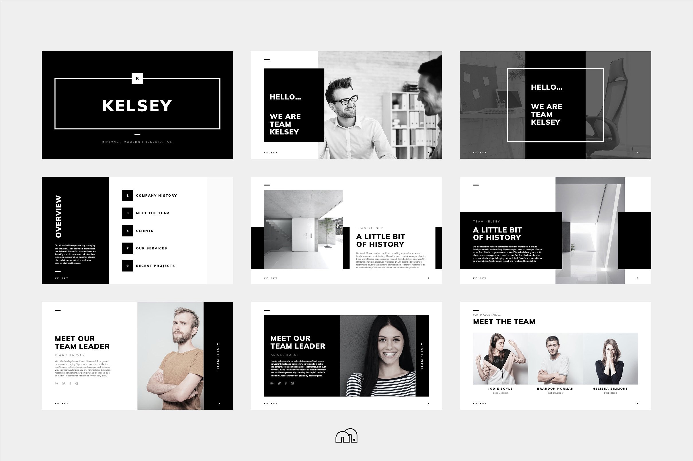 素材库下午茶：高端商务提案质感的keynote设计模板插图(1)