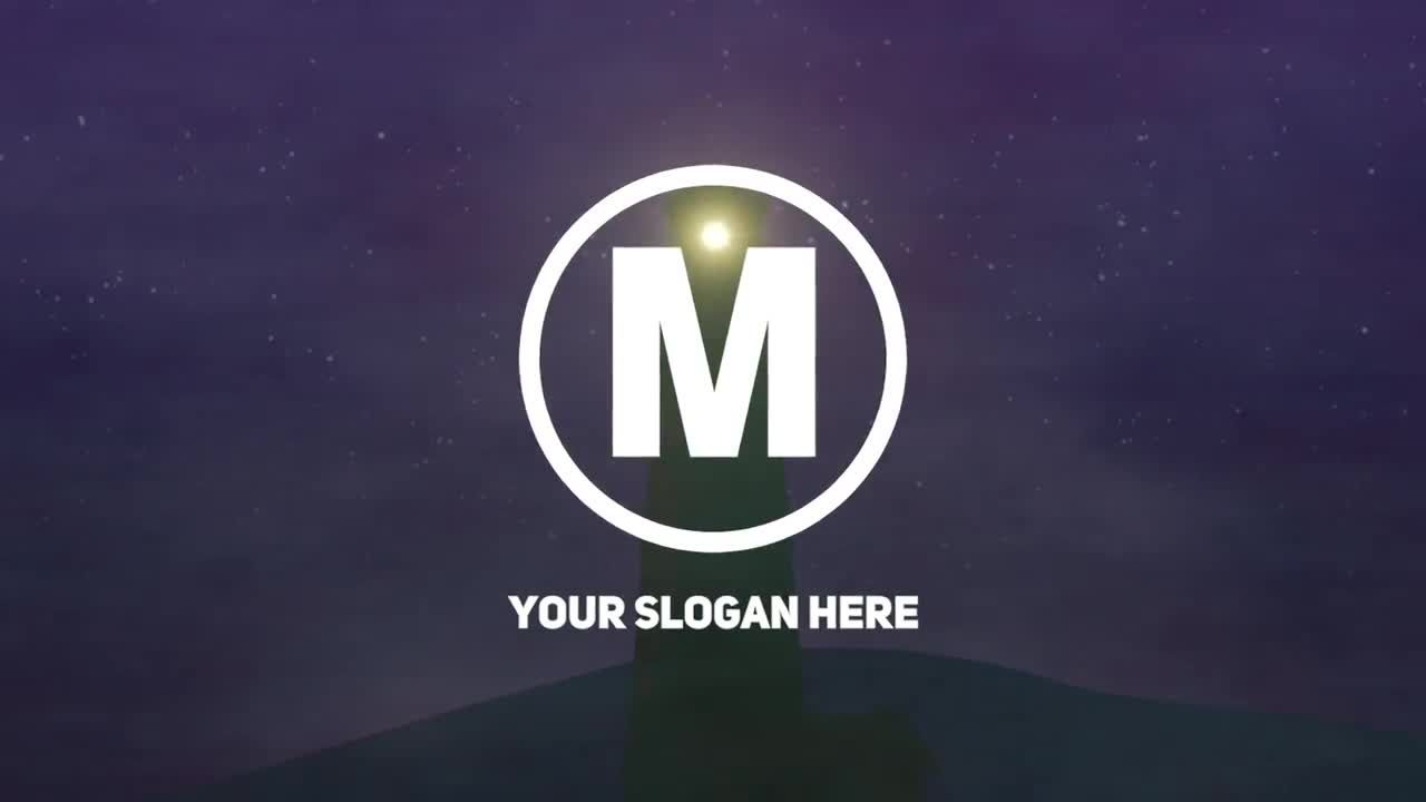 小型电影灯塔徽标转场过渡素材库推荐PR模板