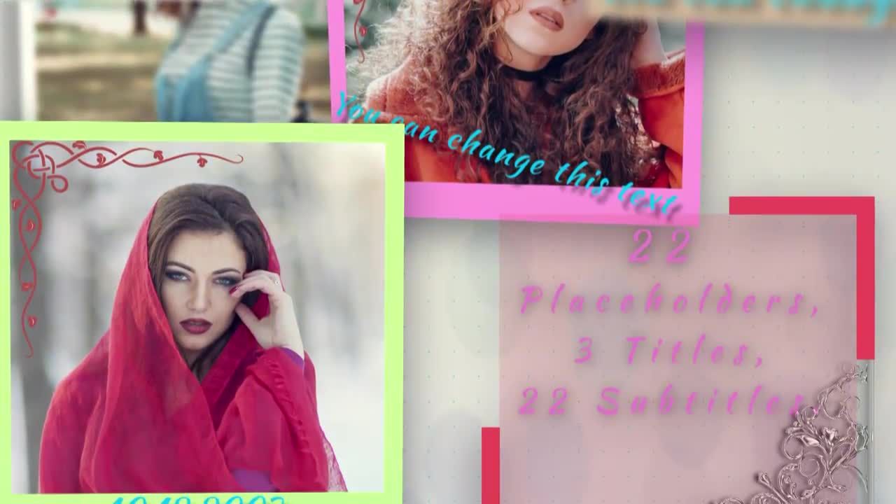 快照幻灯片放映素材库精选PR模板