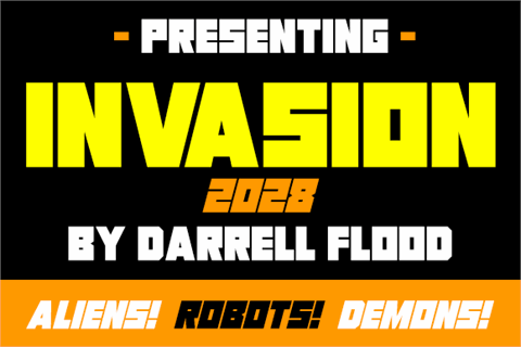 Invasion 2028 font素材之家精选英文字体