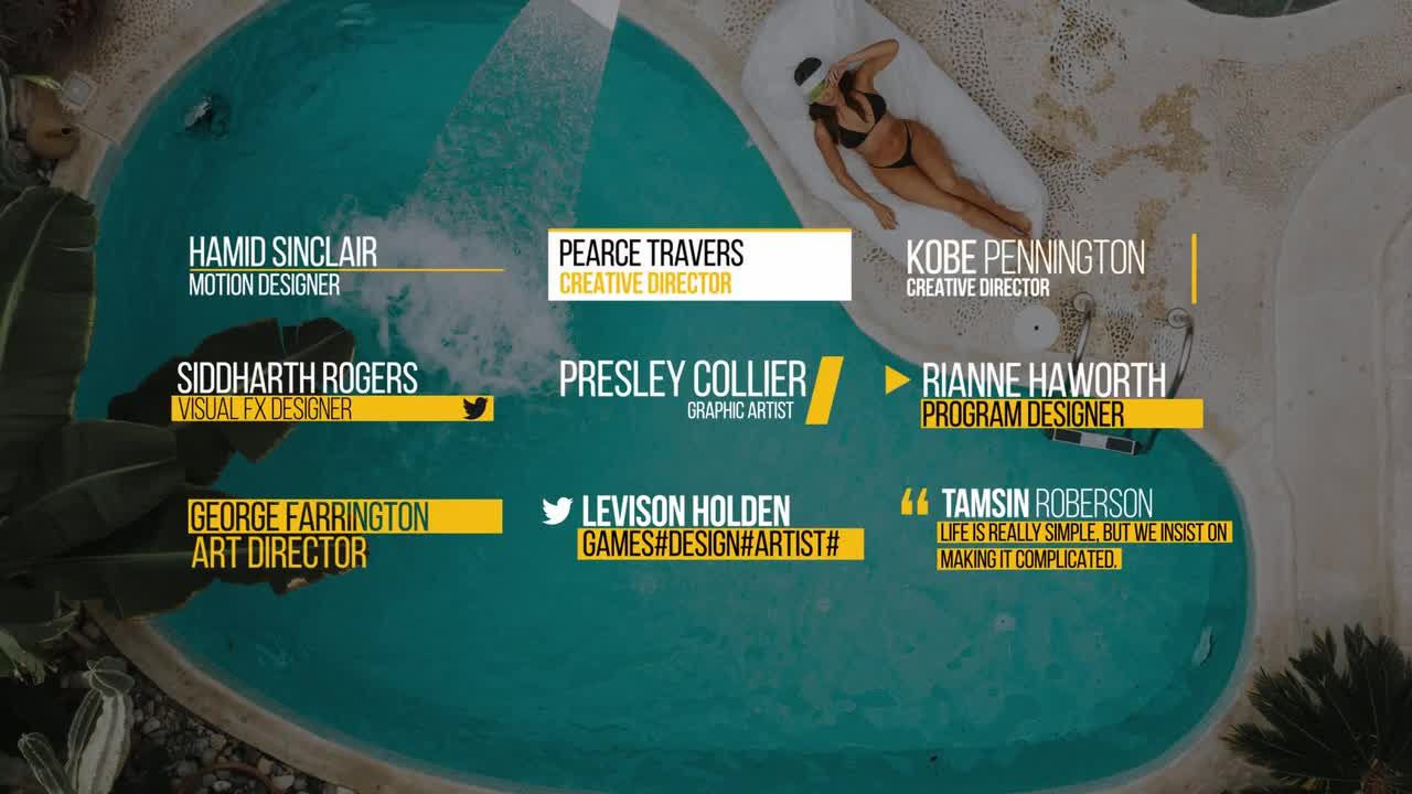 9个全屏标题动画下三分之一素材库精选AE模板