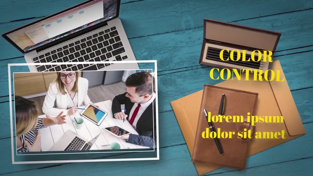 干净现代的企业幻灯片放映展示素材库精选AE模板