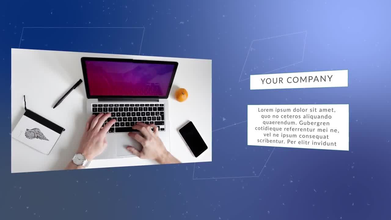 超现代的商务演示介绍素材库精选AE模板