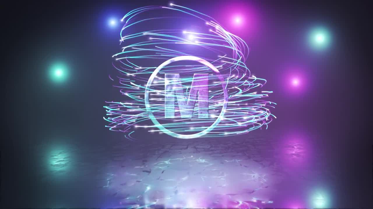 优雅的粒子徽标logo动画素材库精选AE模板