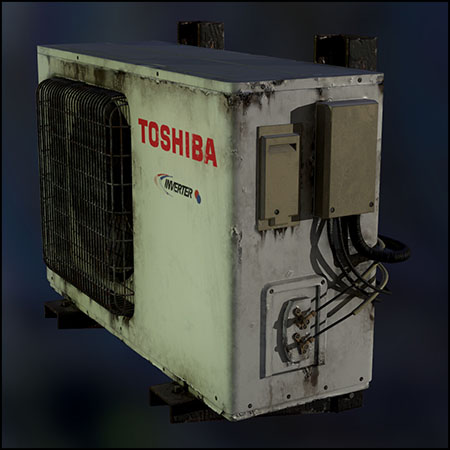 东芝空调外机素材之家精选3D模型