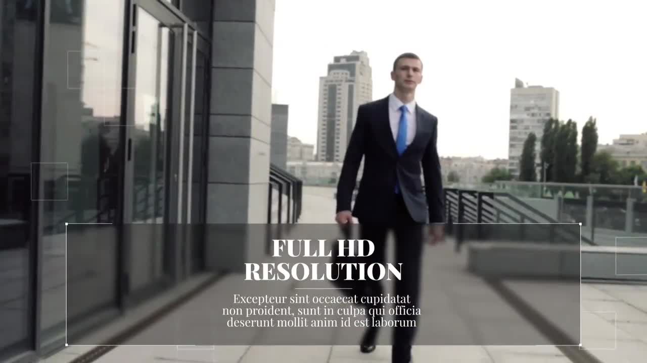 设计时尚动画优雅的新公司交流介绍素材库精选AE模板