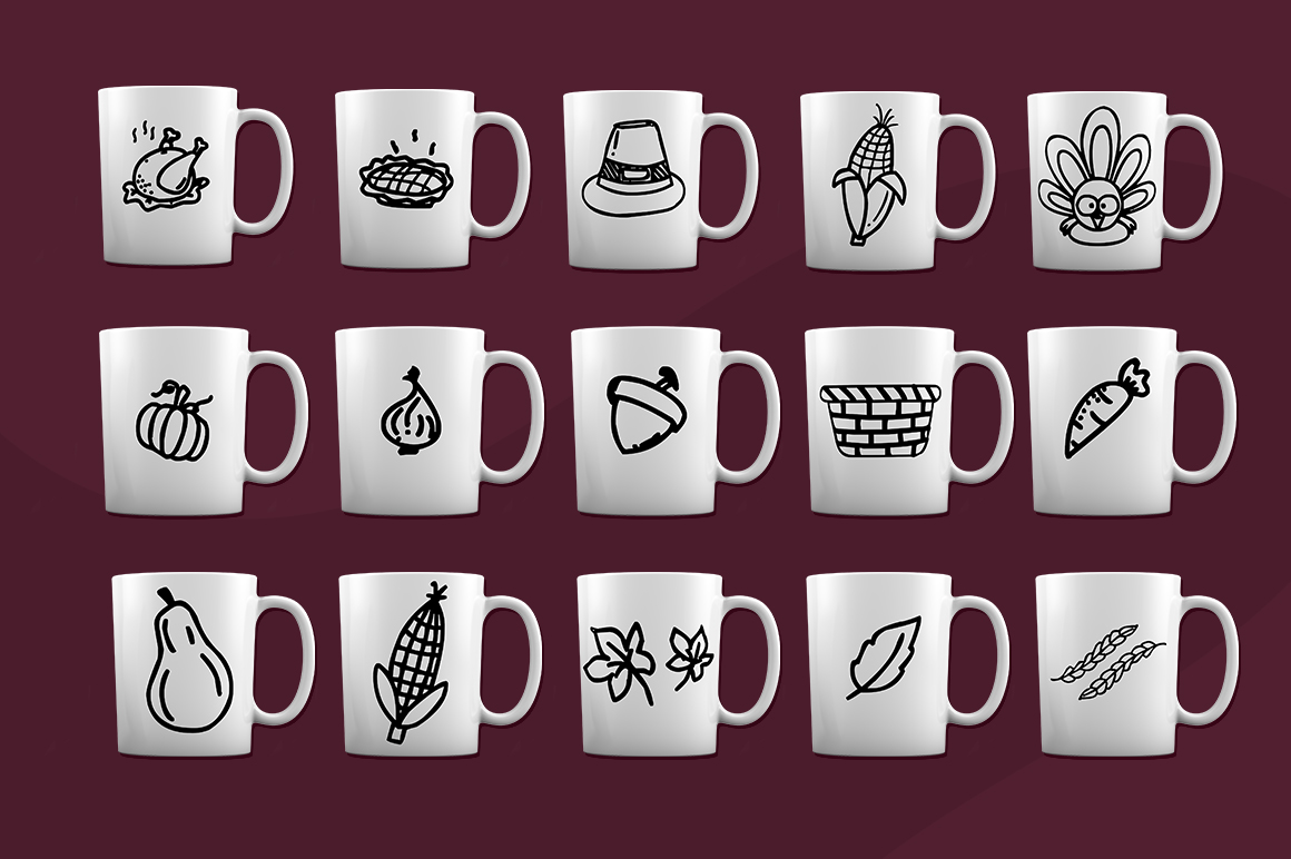 Goobie – ThankGiving Dingbats Symbol Font插图1