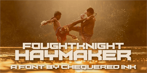 FoughtKnight Haymaker font素材之家精选英文字体