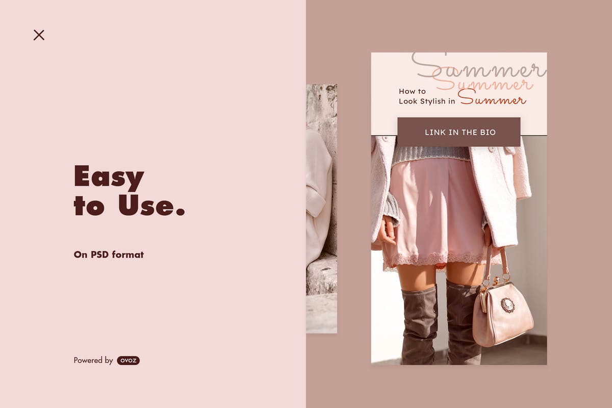 女性高端服装品牌Instagram推广设计素材v1 Instagram Story Template v1插图(5)