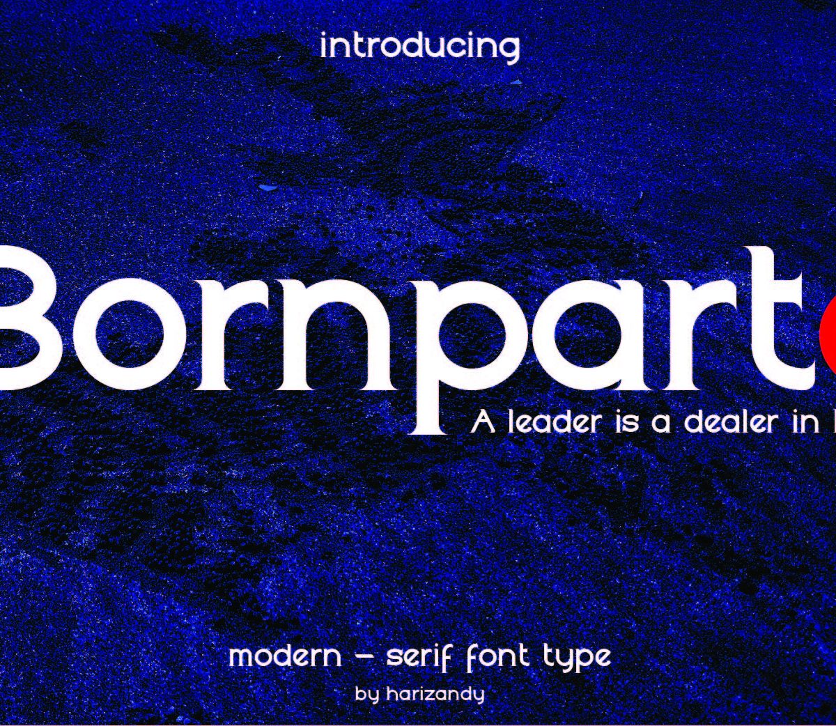 Bornparte Regular Font素材之家精选英文字体