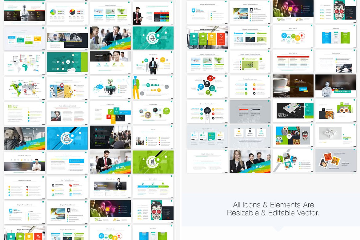 干净、创意、现代的商业PowerPoint包插图(3)