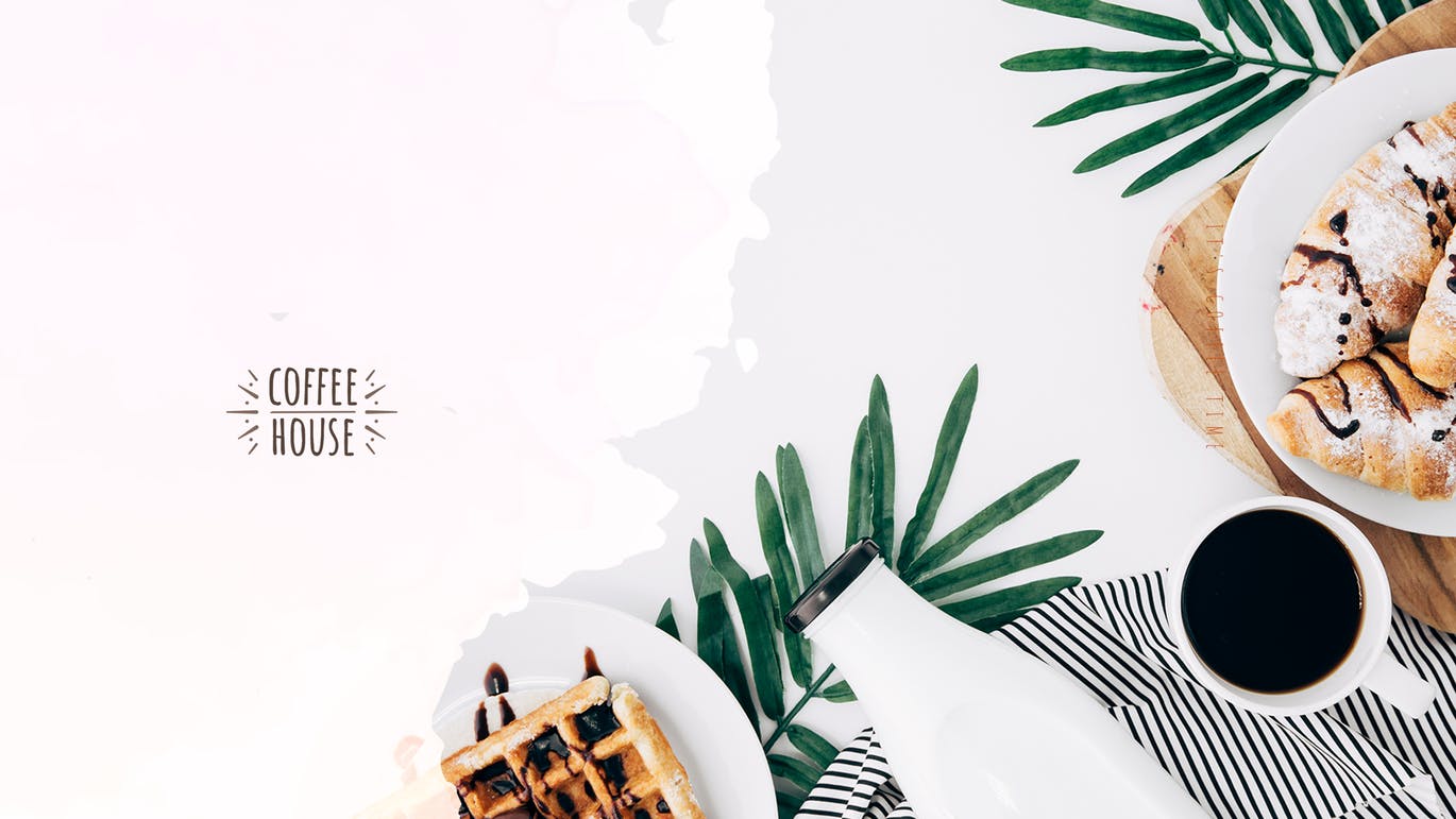 清新简约时尚优雅高端小资情调咖啡banner海报DM宣传单设计模板素材库精选插图(2)