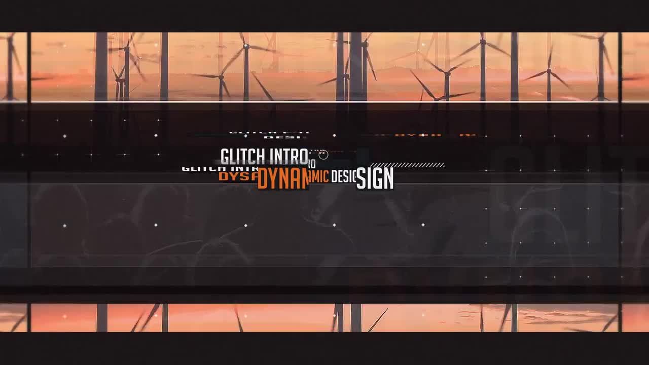 动态毛刺开启器动态视频素材库精选AE模板