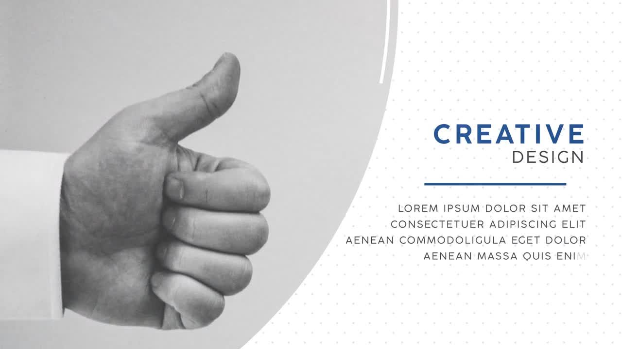 简洁的企业幻灯片会议动画素材库精选AE模板