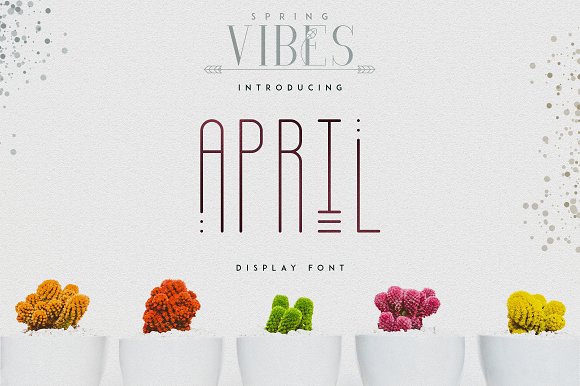 [Spring Vibes] April Display Font插图