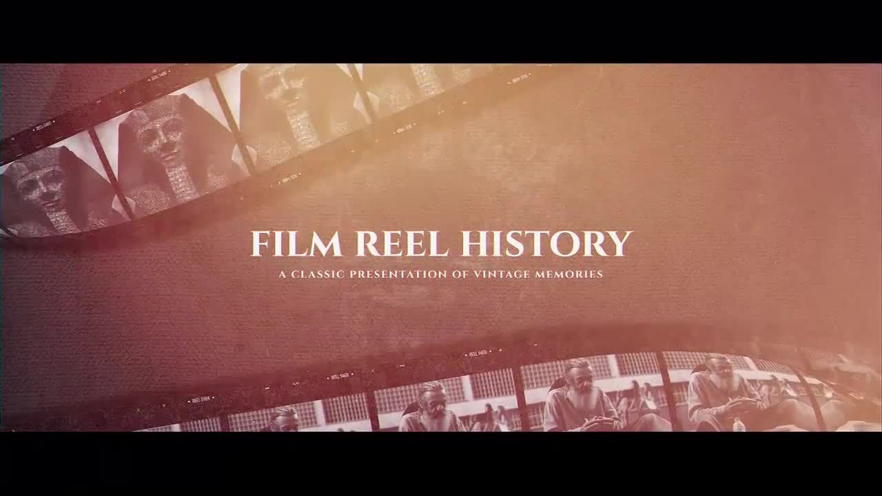 电影卷轴历史促销素材库精选AE模板