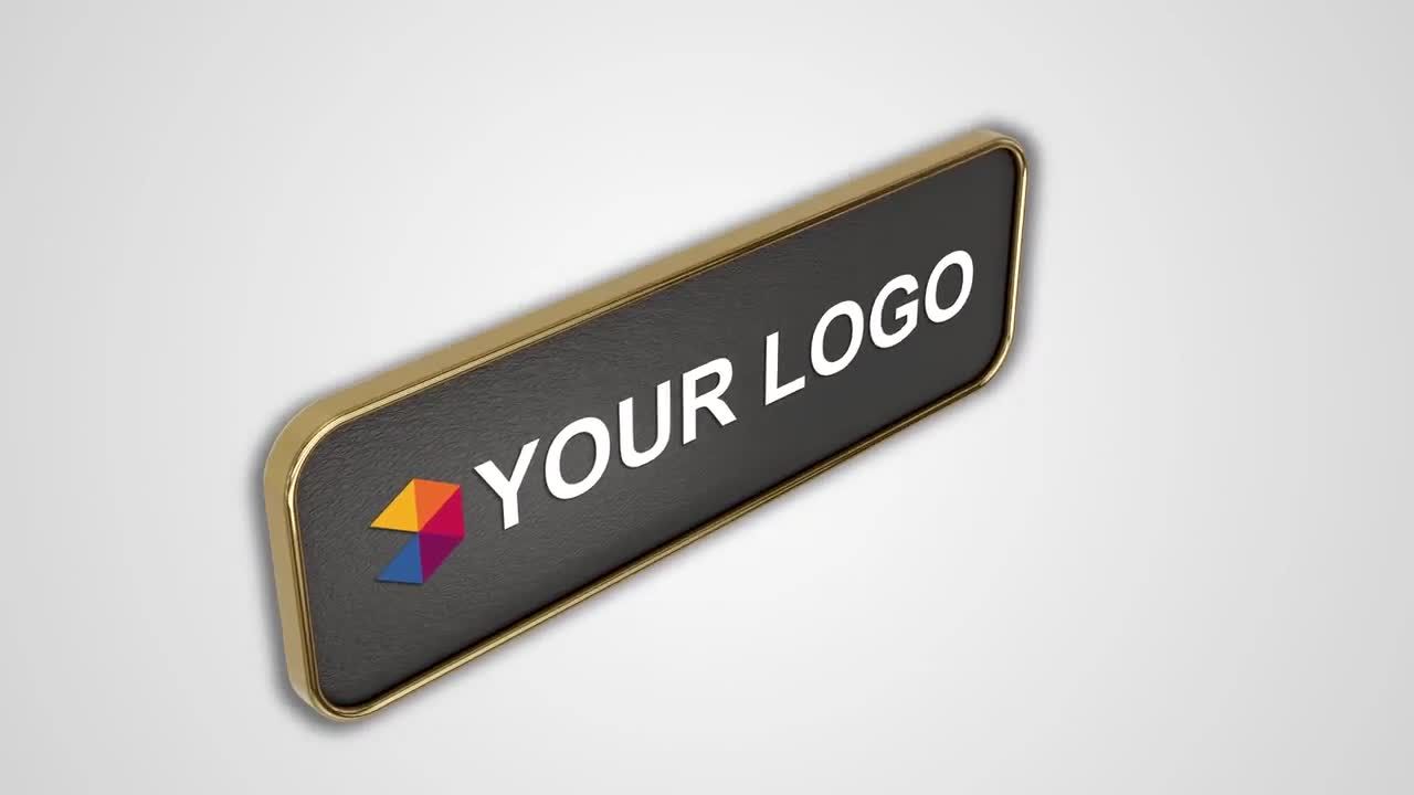 金属框架徽标展示素材库精选AE模板