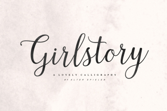 Girlstory Font素材之家精选英文字体