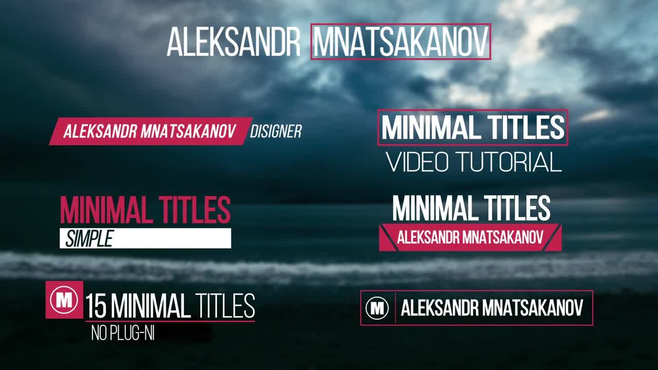 专业动画标题素材库精选AE模板